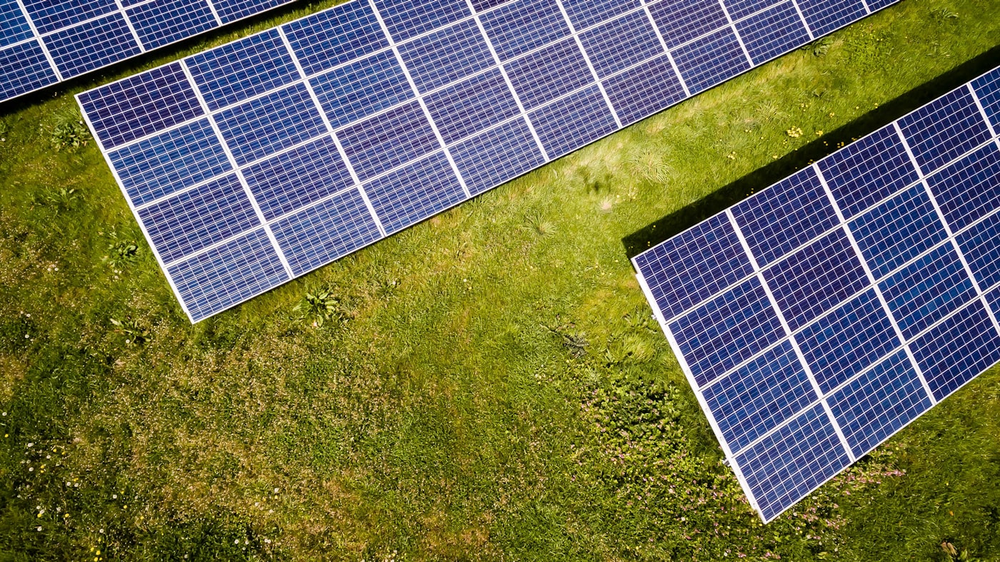 Détail de modules photovoltaïques